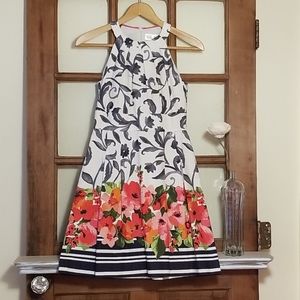 Eliza J Floral Midi Dress, Size 4